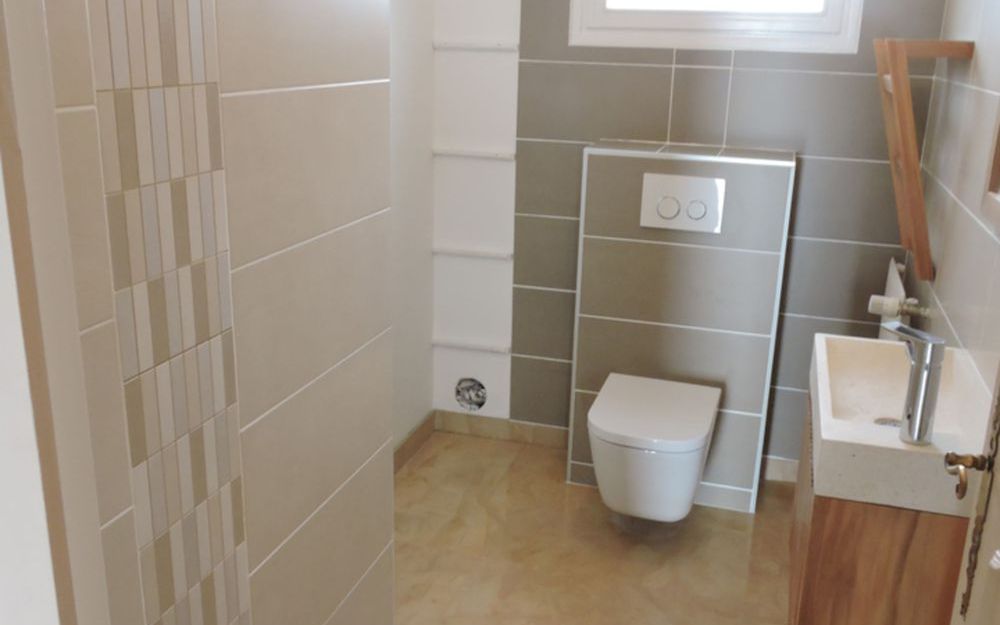 Rénovation de toilettes sur Rives