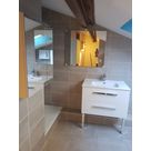 meuble a tiroirs + miroir + armoire de toilette