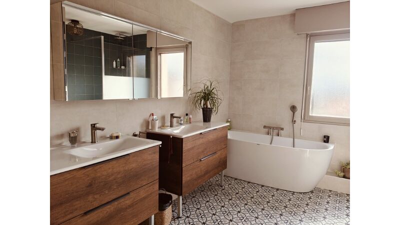 Réfection d'une salle de bain à Moirans