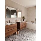 meuble + armoire de toilette + baignoire